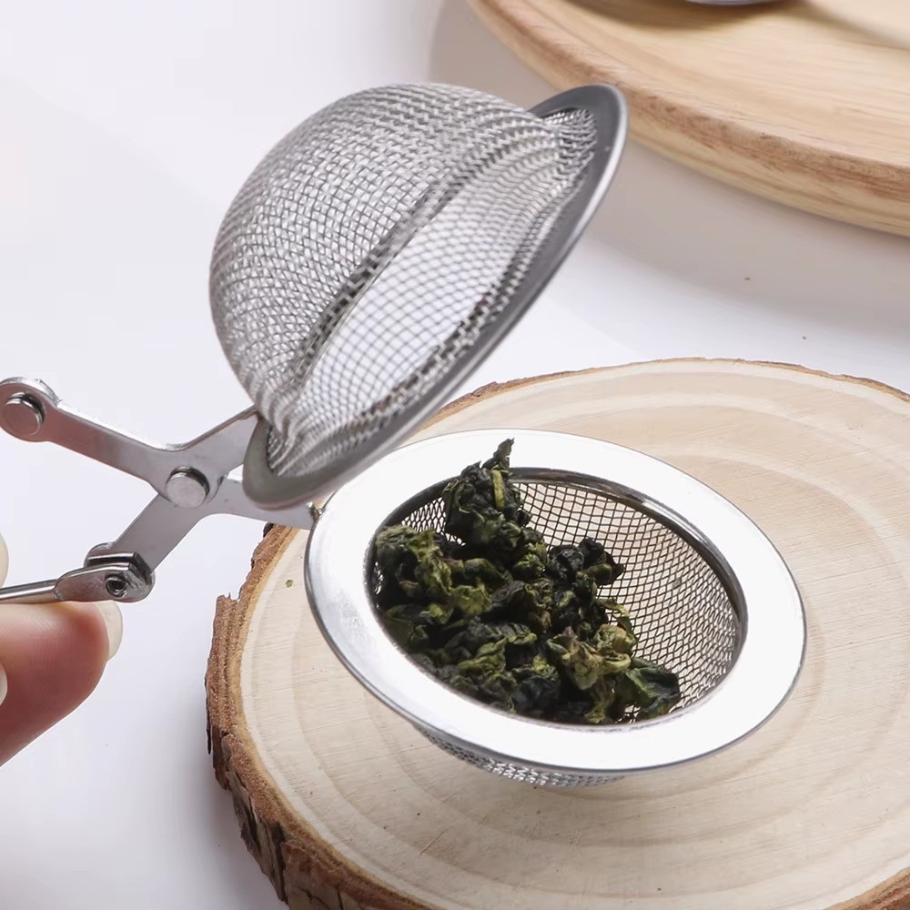 Stainless Steel Tea Infuser Handle Mesh Ball Strainer Herb Spice Filter Diffuser
