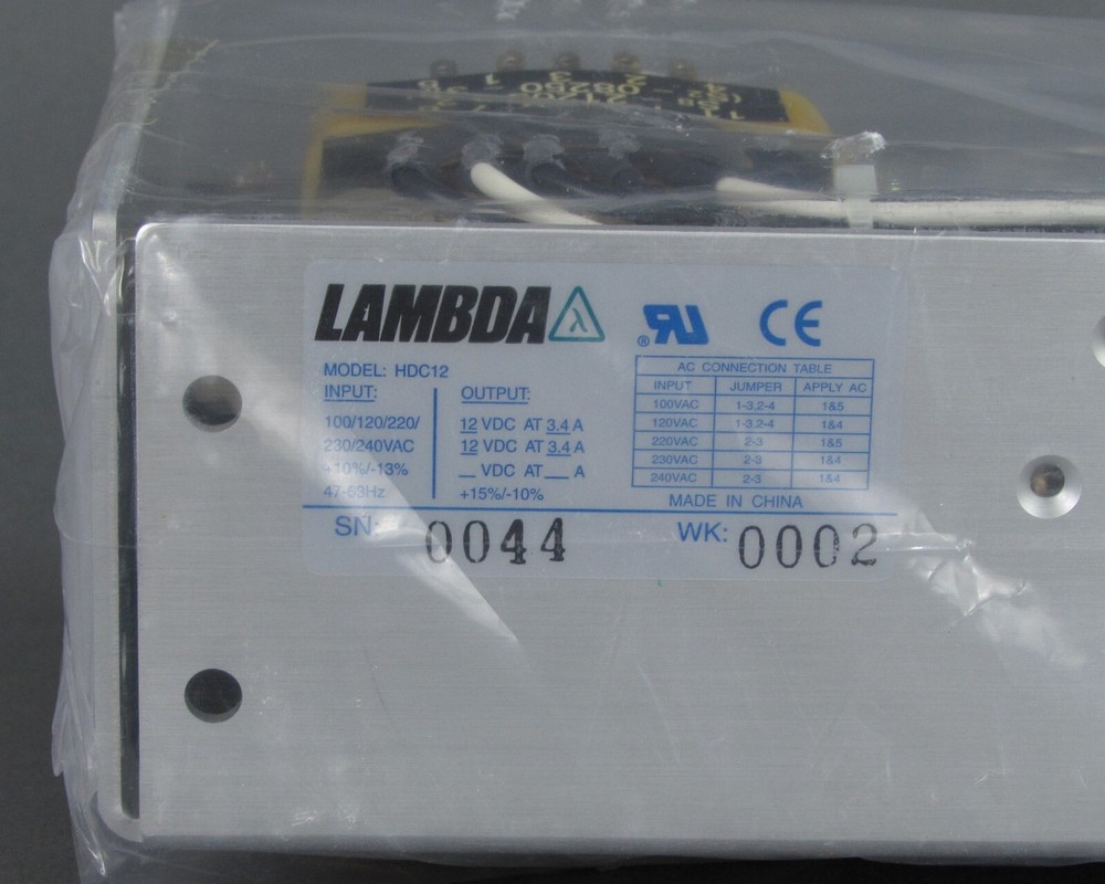 Lambda HDC12 Switching Power Supply - 80W, 12VDC @ 3.4A