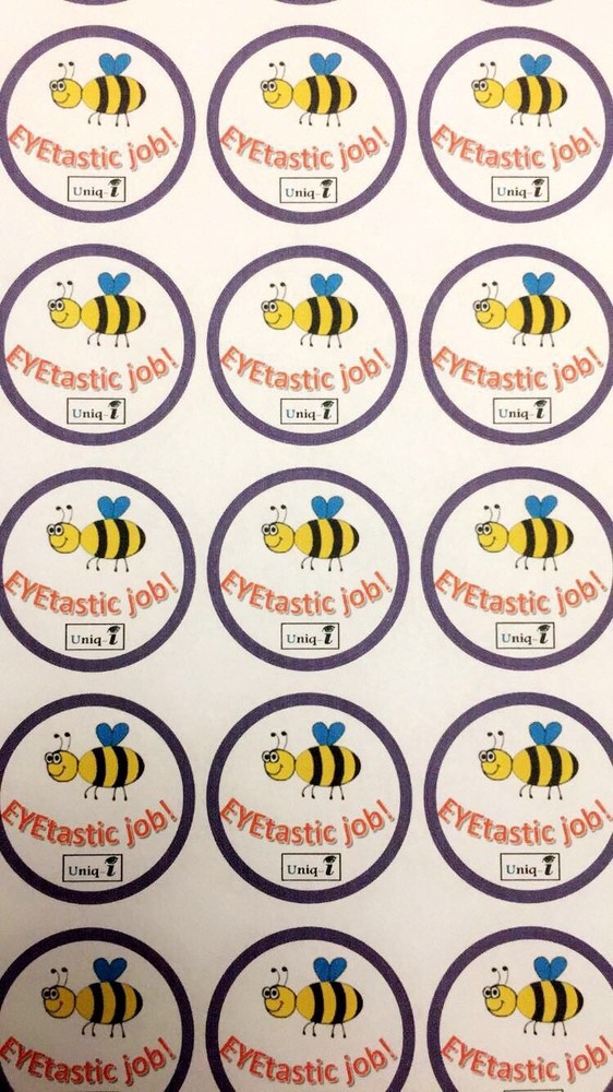Optometry/Orthoptics - Eye test Stickers