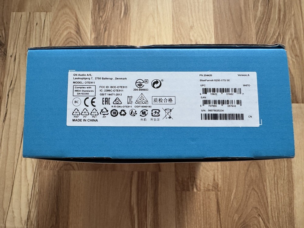 BlueParrott B250-XTS SE USB-C Bluetooth Wireless Headset - New Sealed