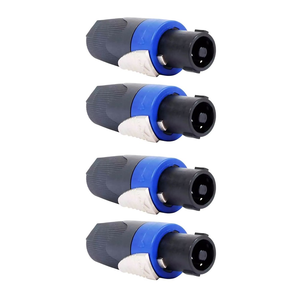 4x NL4FC Speaker 4 Pole Cable Plug Connector for Audio Speaker Replace Parts