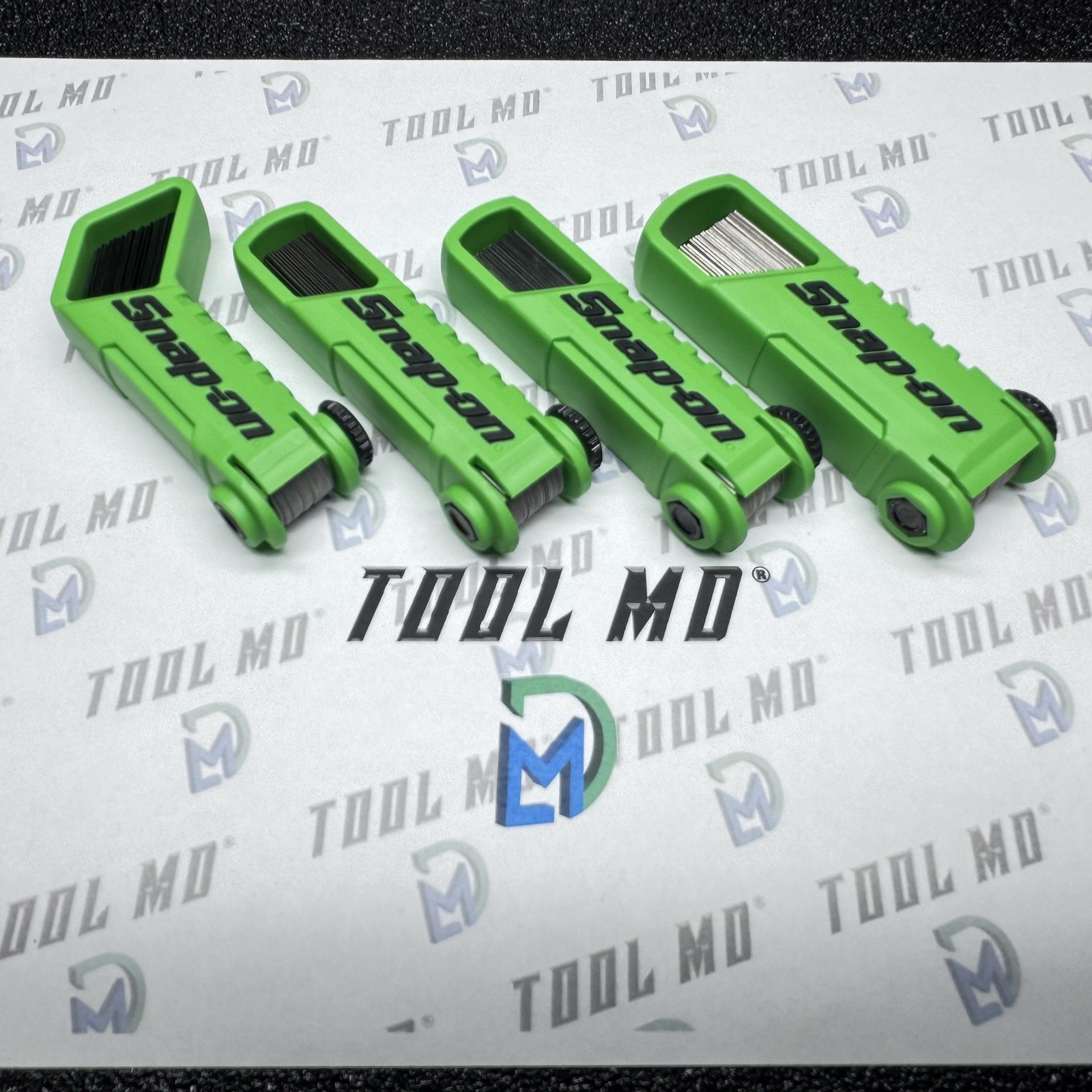 Snap-on Tools USA NEW GREEN 4pc Offset 45° & Straight Feeler Gauge Blade Sets