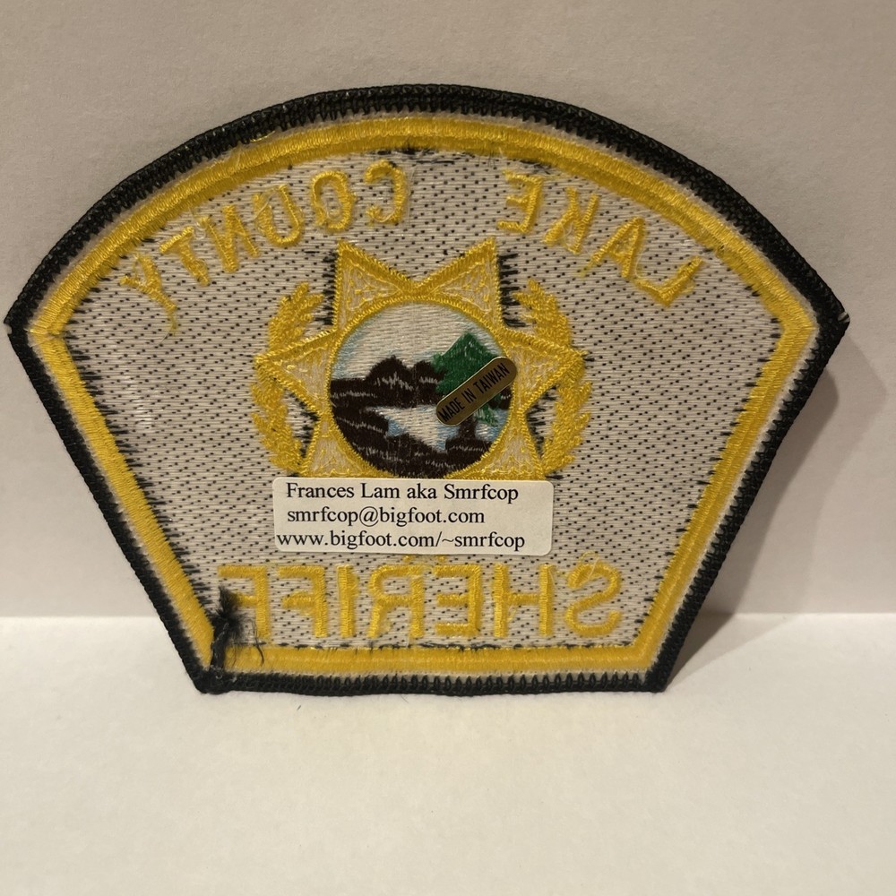 RARE NEW Lake County Sheriff Fabric Shoulder Patch