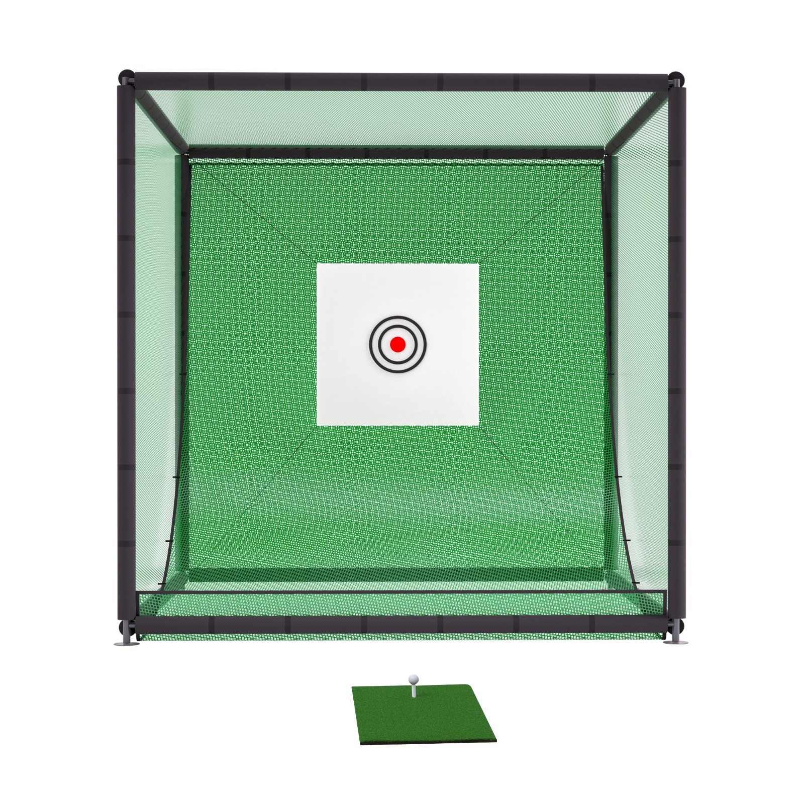 10x10x10ft Heavy-Duty Golf Hitting Practice Net with Target Cloth &Bag