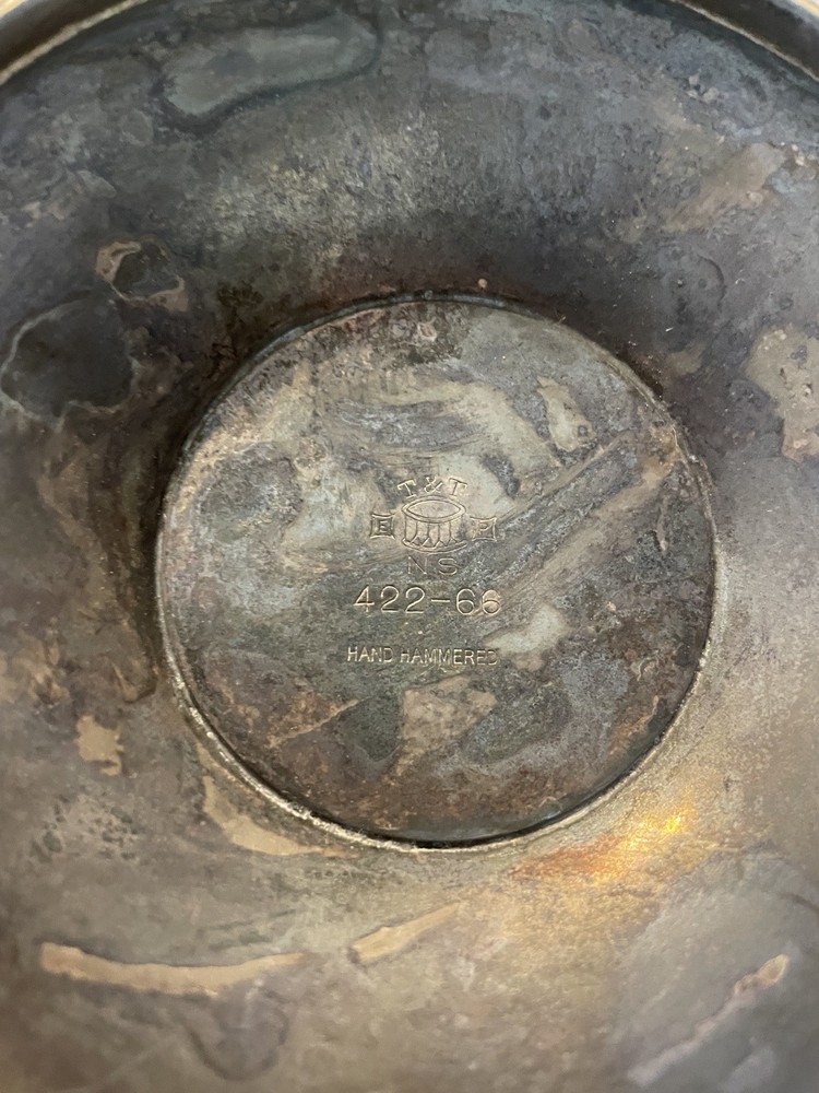 Antique Silverplated Water Hand Hammered Pitcher Jug