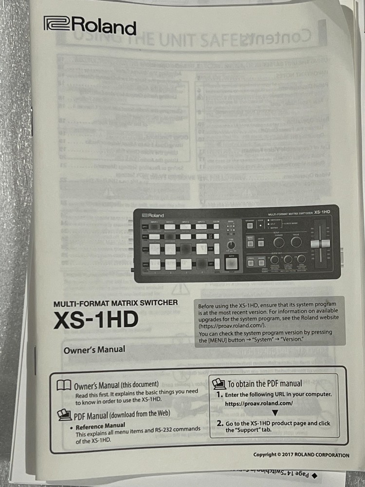 Roland XS 1HD Multi Format Matrix Video Switcher