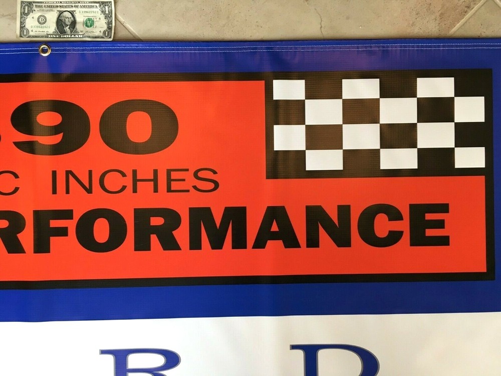 390 ENGINE Garage Banner Sign (Large 2’x 5’)