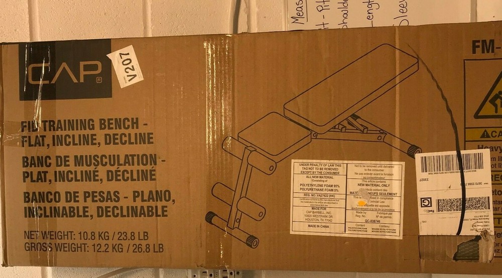 CAP Barbell FM-704U Utility Bench, Black