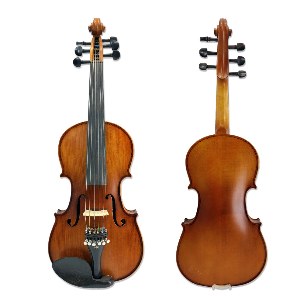 4/4 6 String Electric Violin Maple Spruce Hand Made Violin with Case&Bow Ebony
