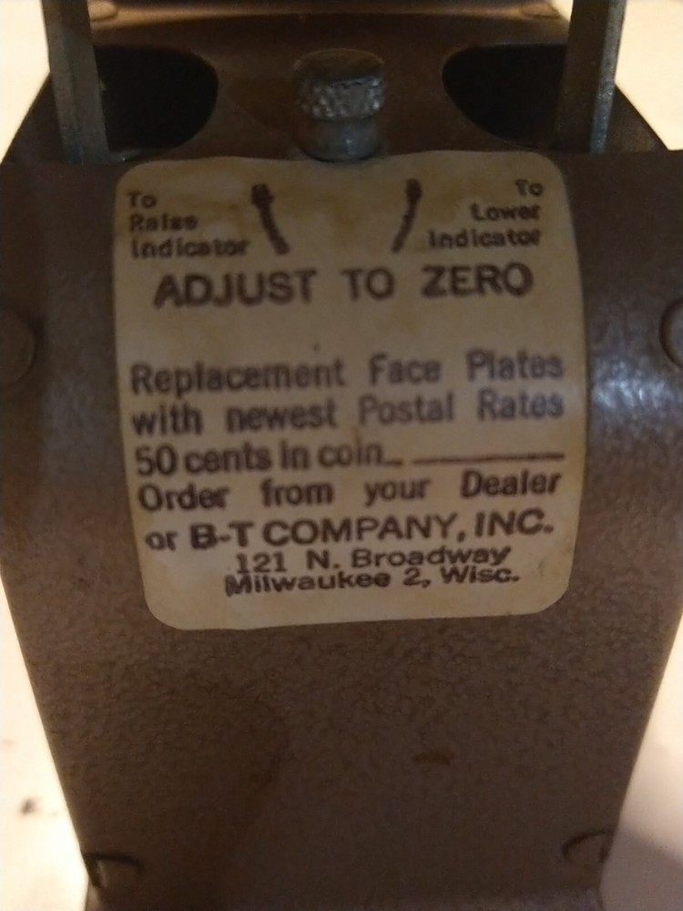 1963 B-T Company. MITE Postal Scale D-1663