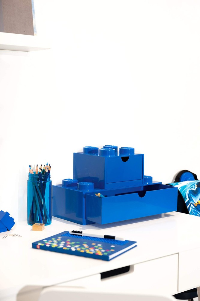 Room Copenhagen Lego Storage Brick 4 Desk Drawer 4-Stud Stackable Tabletop