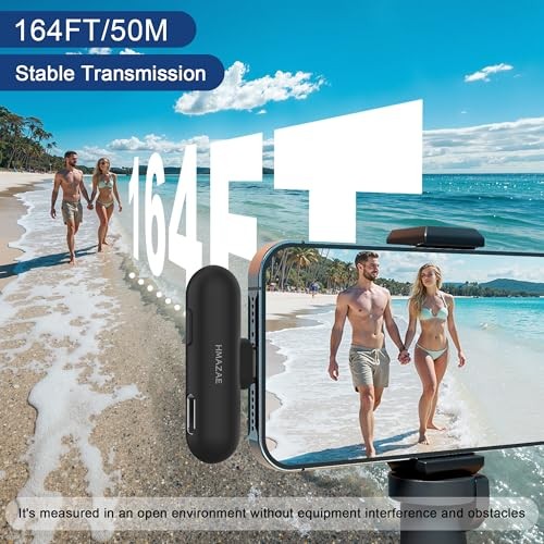 Mini Microphone for iPhone/iPad/Android, Professional Wireless Lavalier