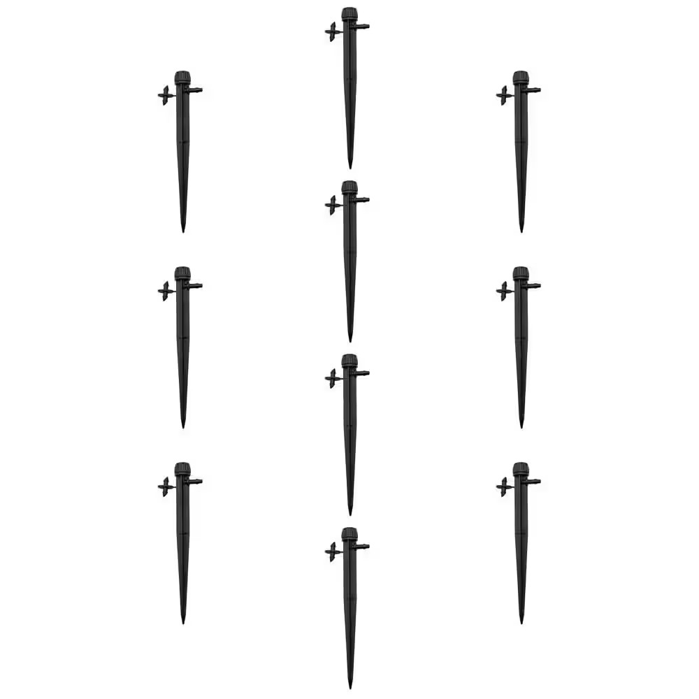 0-14 GPH, 360 °, Adjustable Drip Emitter on Stake (10-Pack)