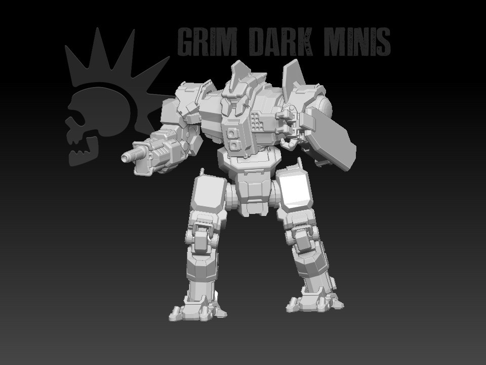 Centurion - BT proxy mech MWO Tech 1/265 Battle Scale