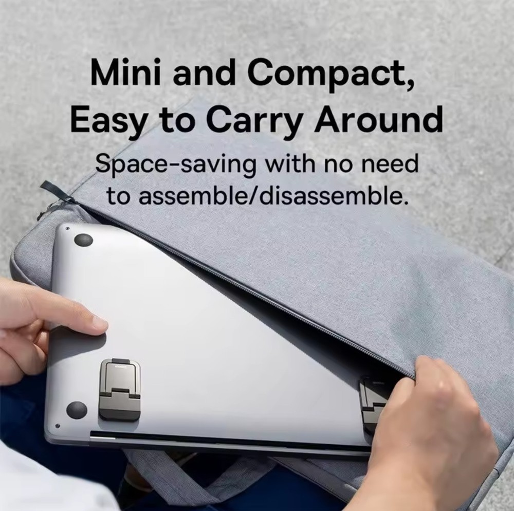 Baseus Foldable Stand Notebook Keyboard Supprt Kickstand Bracket Adjustable Gray