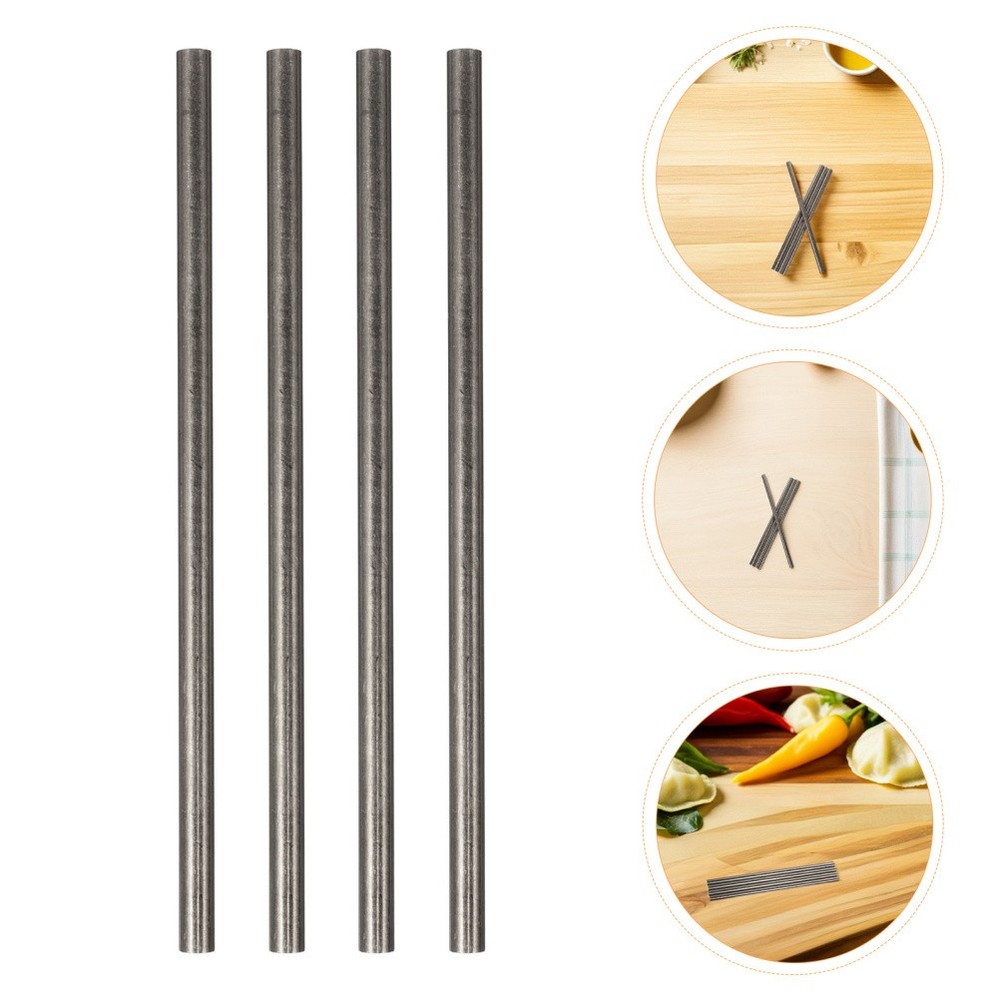 4 Pcs Handle Rivet Knife Pin Rods Solid Brass Pins Lathe Bar Rivets Stock