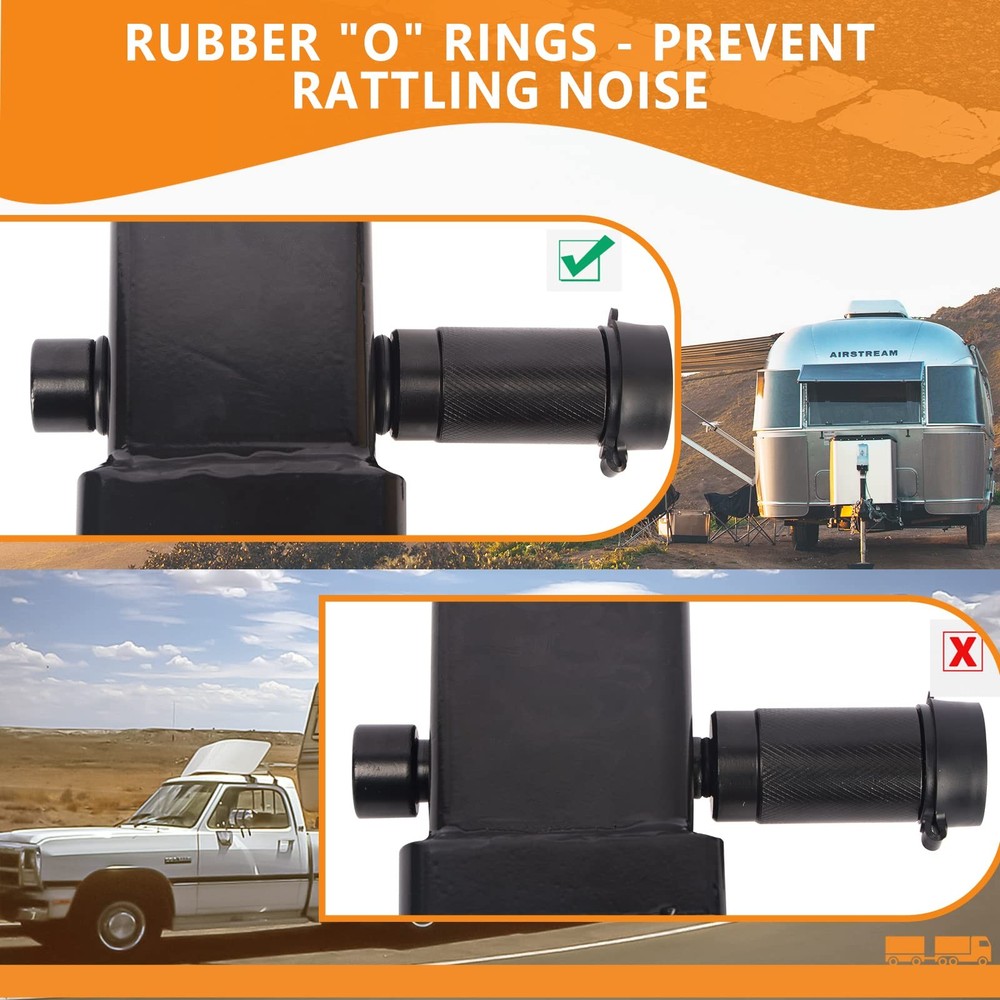 META Hardware Trailer Hitch Locks, Lock with 5/8'' 2-3/4" Pin, 1pack