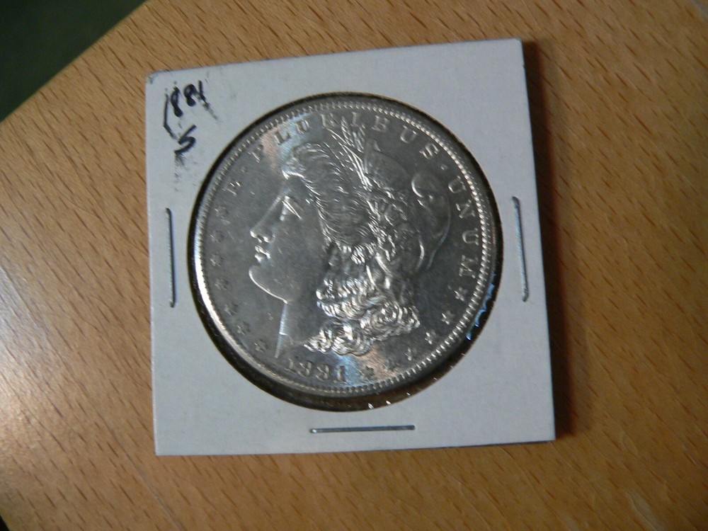 1881-S Silver Morgan Dollar - $1 US Coin BU Uncirculated