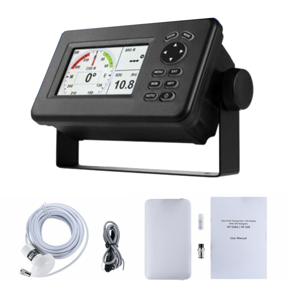 HP-528A Matsutec 4.3-Inch Color LCD Chart Plotter Class B AIS GPS Navigator