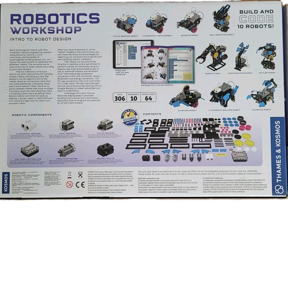 Robotics Workshop Intro To Robot Design Brand New Unopened