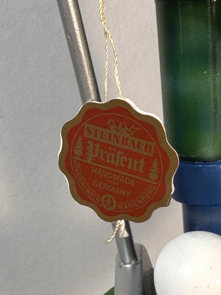 Steinbach Germany Handmade Junior Golfer Wooden Nutcracker Green