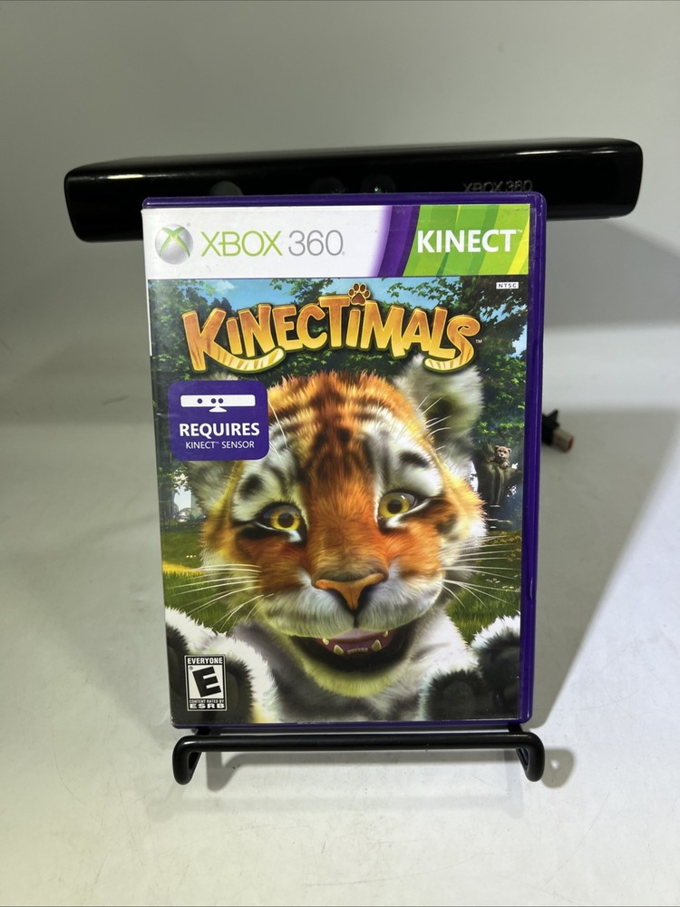 Microsoft Xbox 360 Kinect Sensor Bar W/6 Games Tested Bundle Lot #ML3