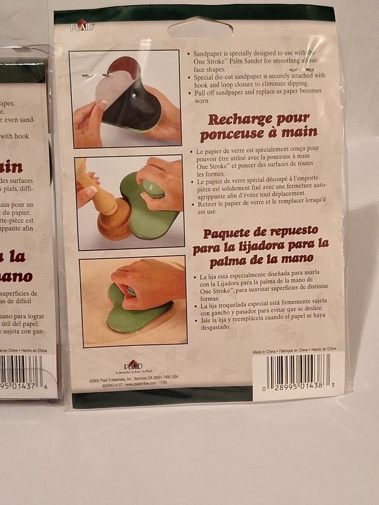 Folk Art One Stroke Palm Sander And Refill Pack New