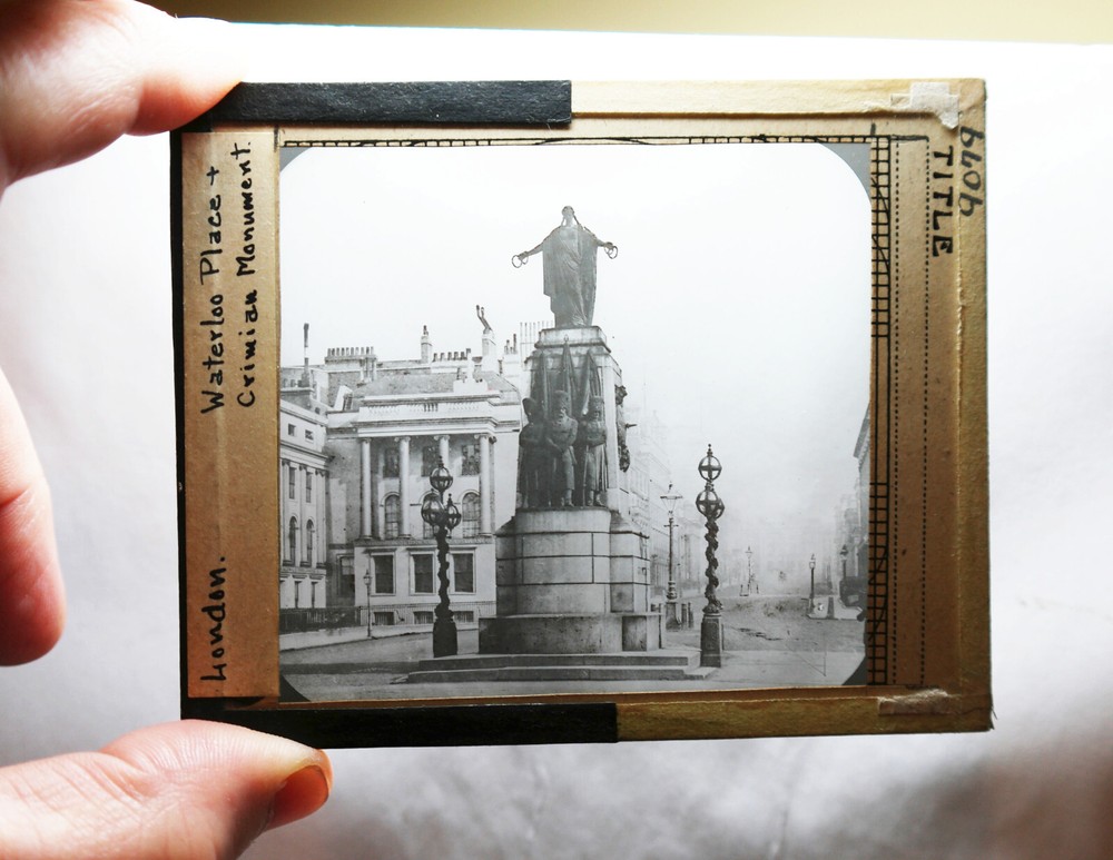 Crimea Monument Waterloo Place GLASS SLIDE