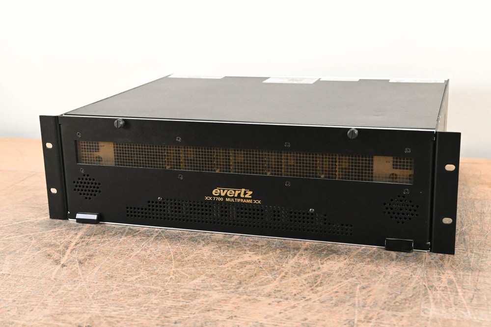 Evertz 7700FR-C MultiFrame Chassis with Cards CG00424