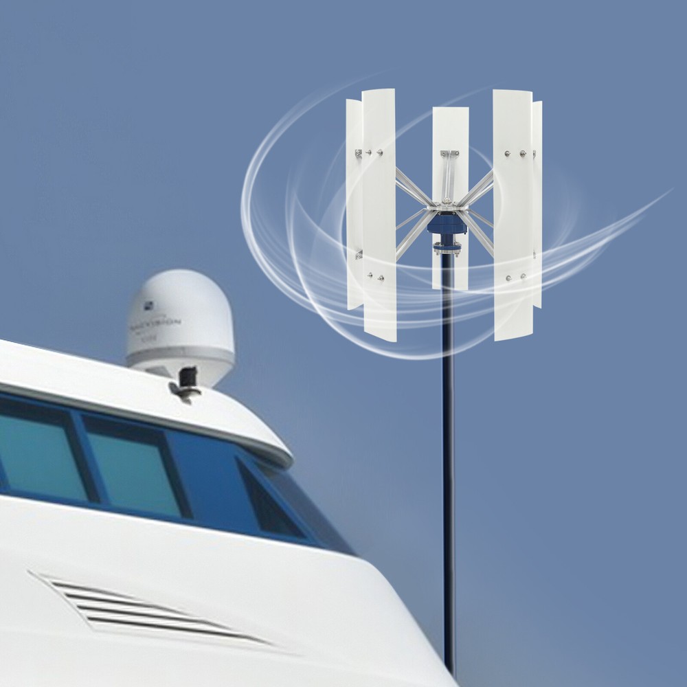 100W 12V Vertical Axis Wind Power Turbine Generator w/Controller Home Windmill