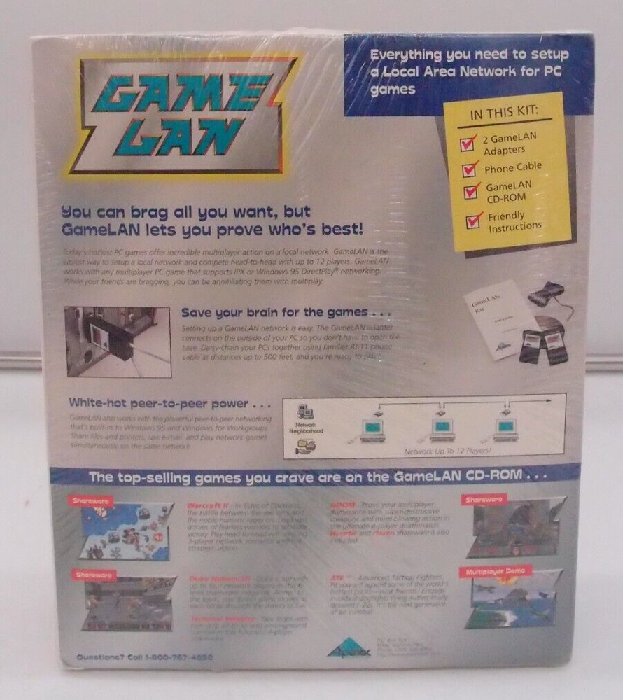 Vintage Game Lan Starter Kit (PC, Apexx Technology)