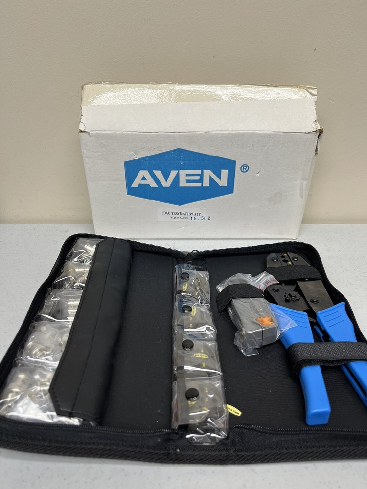 Aven Cable TV Tool Kit Coax Cut Strip Termination Set NEW