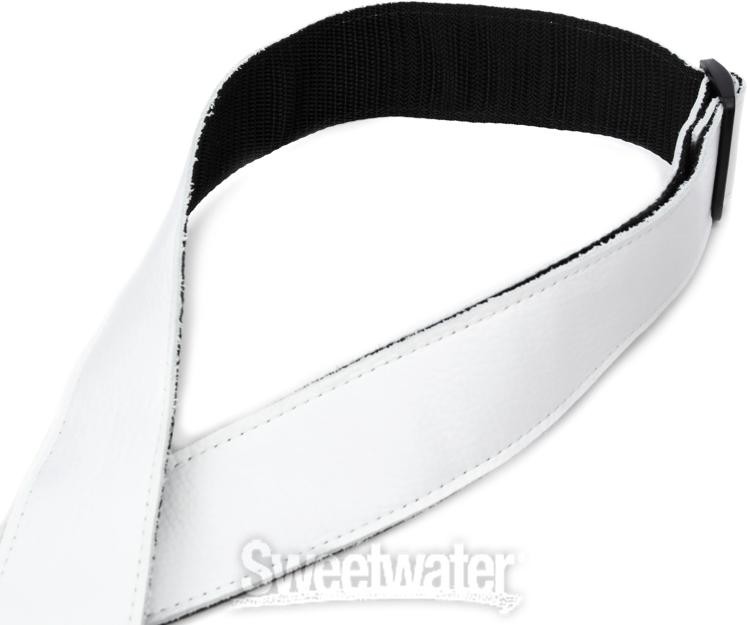 Levy's M7 2" Garment Leather w/Poly Back Guitar Strap - White