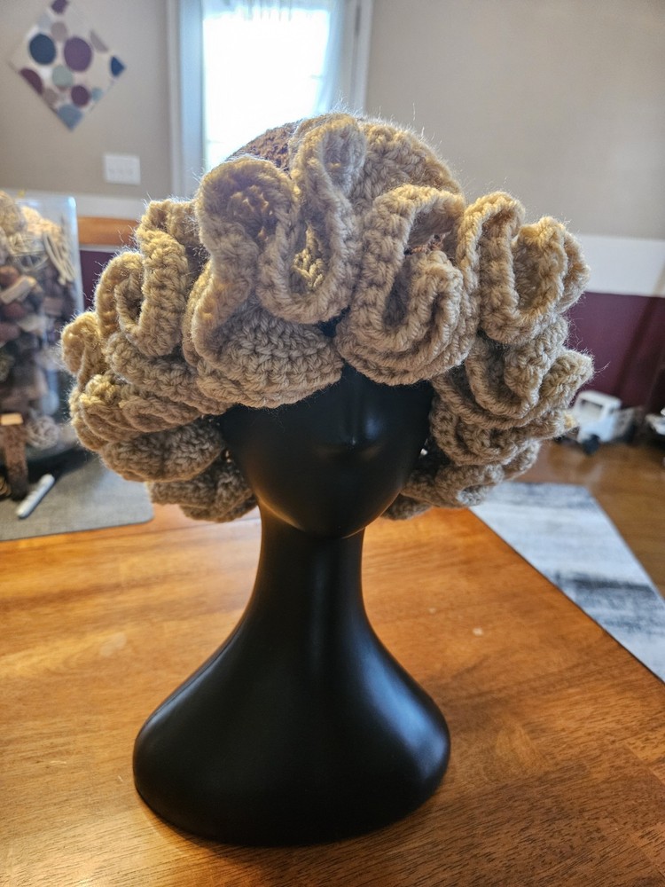 Handmade crochet Ruffle Hat