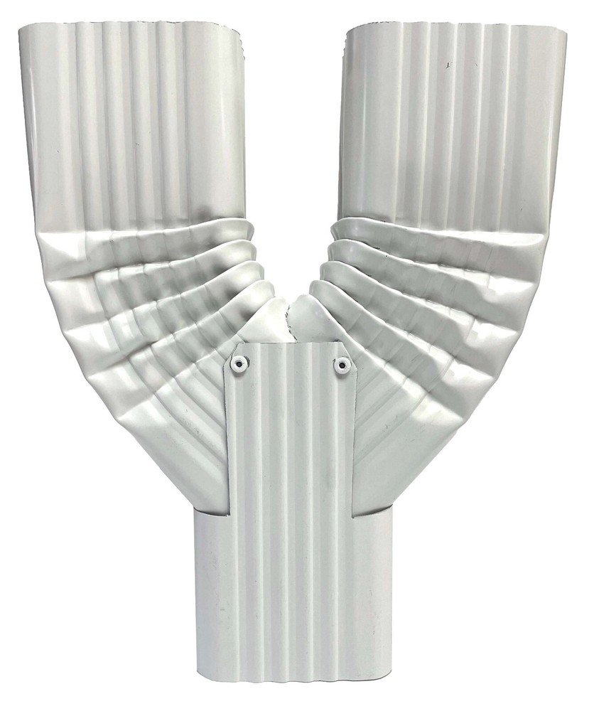 ALUMINUM DOWNSPOUT Y FUNNEL