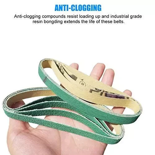 24 Pcs 1/2" X 10" Replacement Belt Kit for Work Sharp Combo Knife Sharpener (Mod