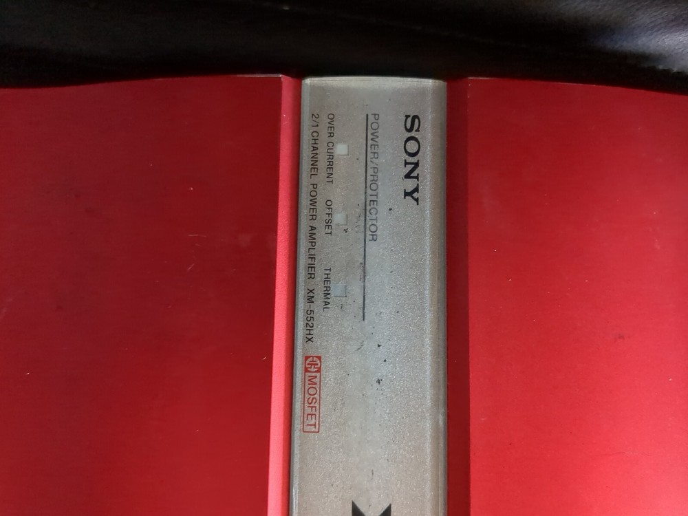 Sony XM-552HX amplifier old school