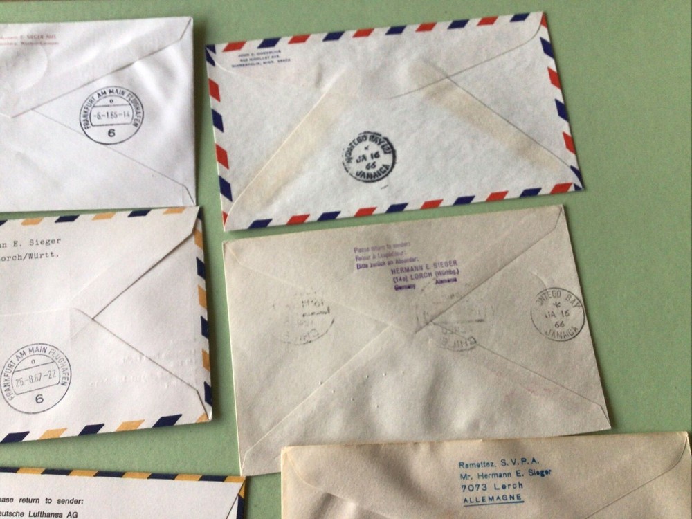 Airmail stamps covers 12 Mixed World Covers Ref A1331