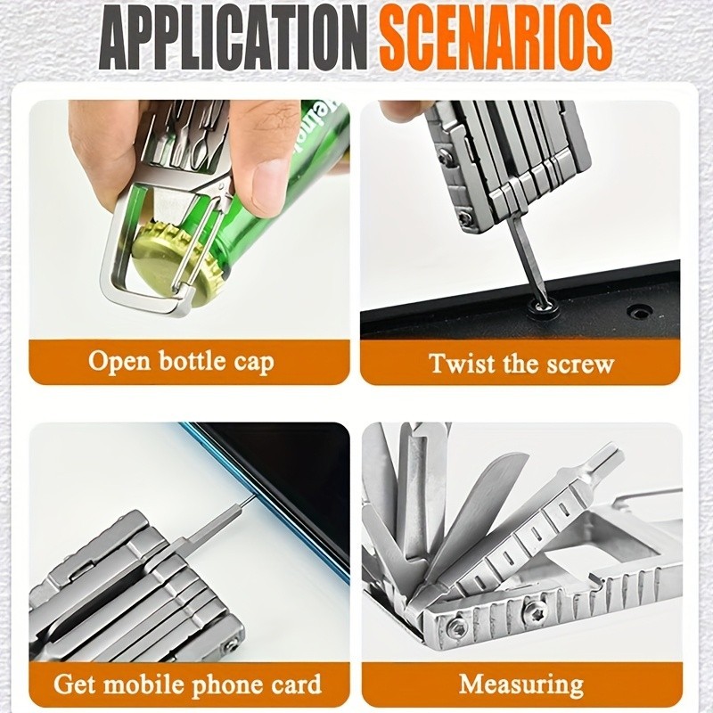 13-in-1 Multifunctional Portable Tool - Compact for Outdoor & Daily Tasks