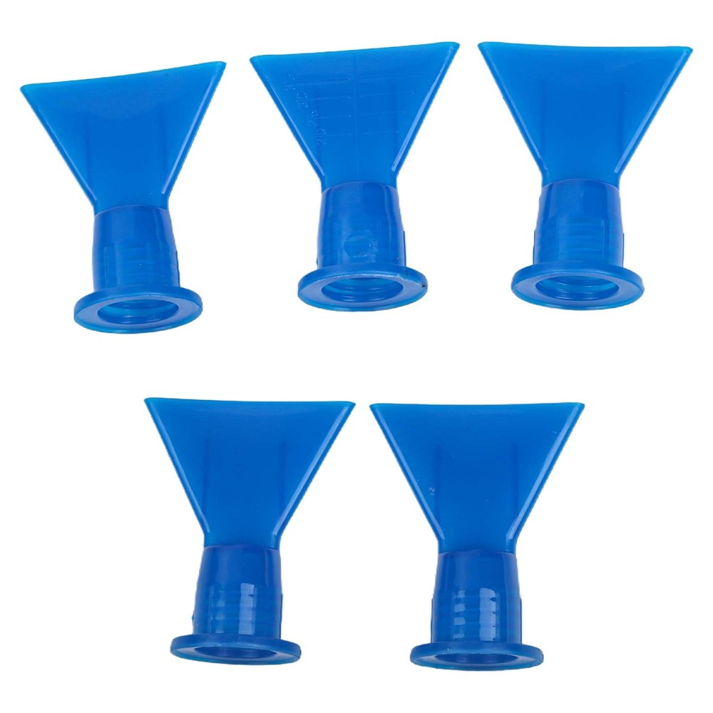 5pcs Accessories Wave Shape Silicon Cone Caulking Spare Part Nozzle Flat nozzle