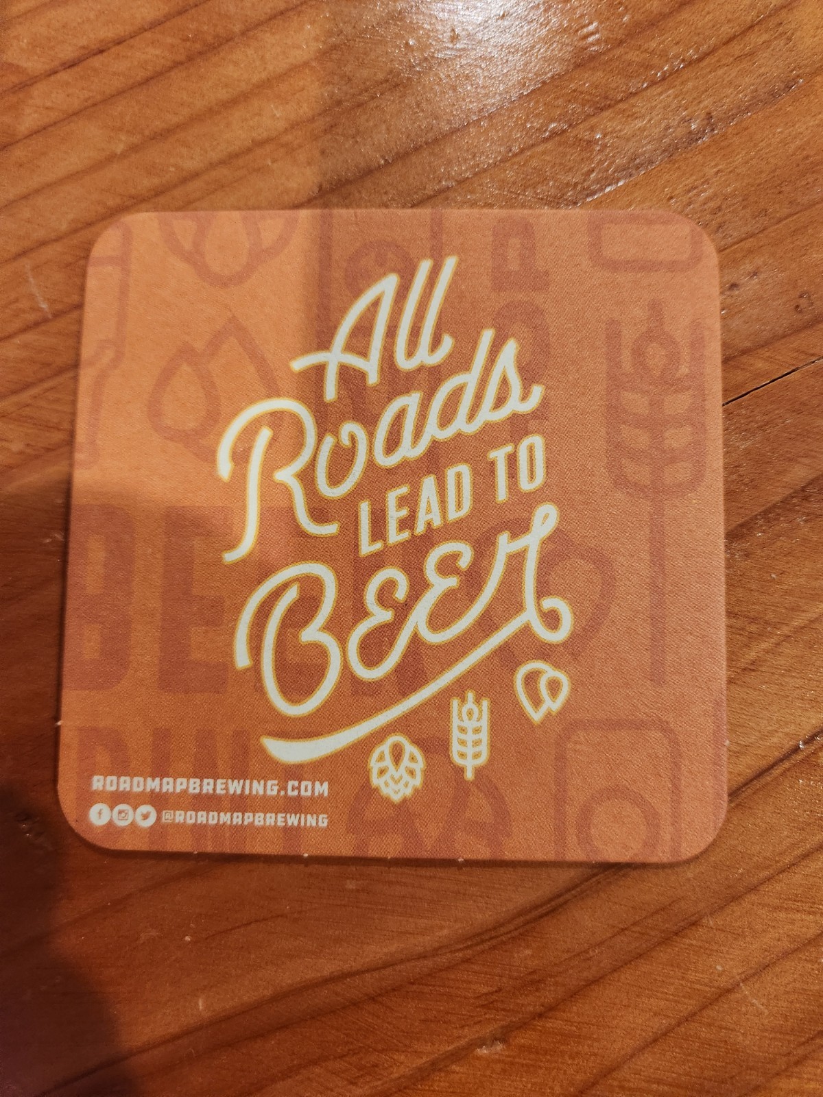 Roadmap Brewing Coaster - San Antonio Texas