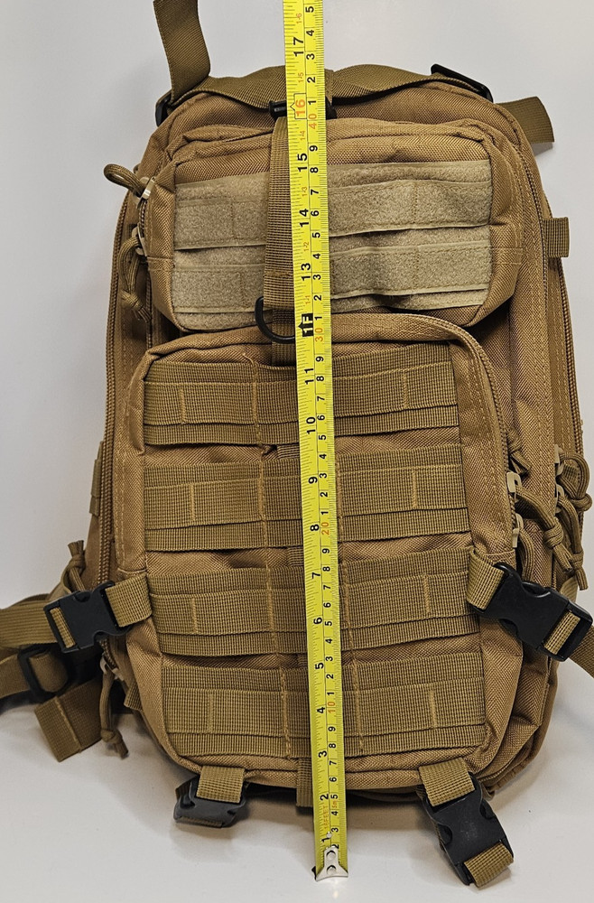 Multi-Purpose Tactical Backpack Brown Medium Hiking Pack