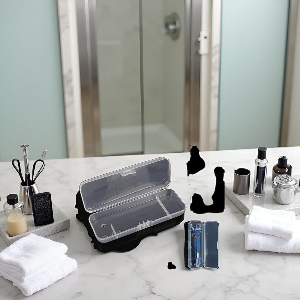 Transparent Shaving Box for Shaver Razor, Razor Protector Plastic
