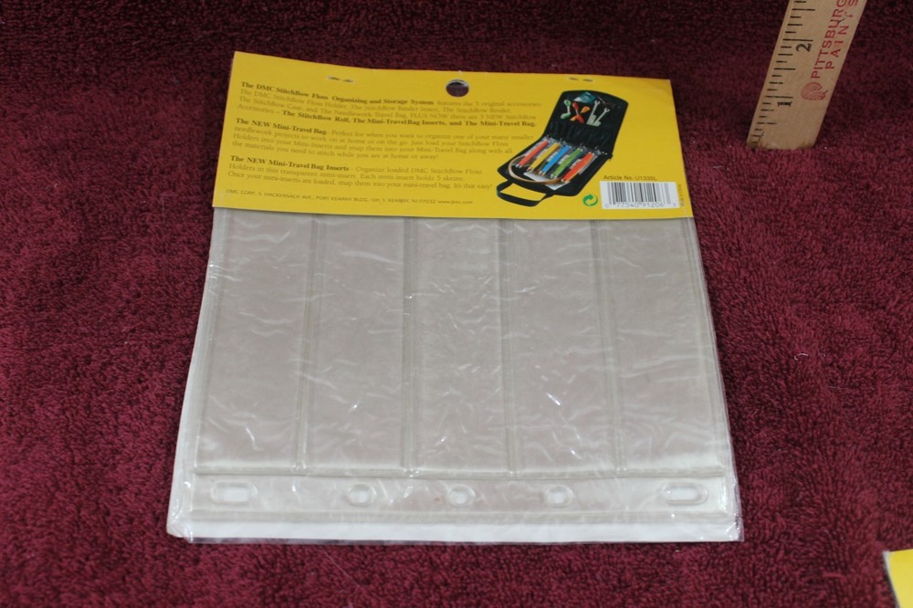 2 DMC Stitchbow Mini Binder Inserts - 3 Mini Binder Inserts Each