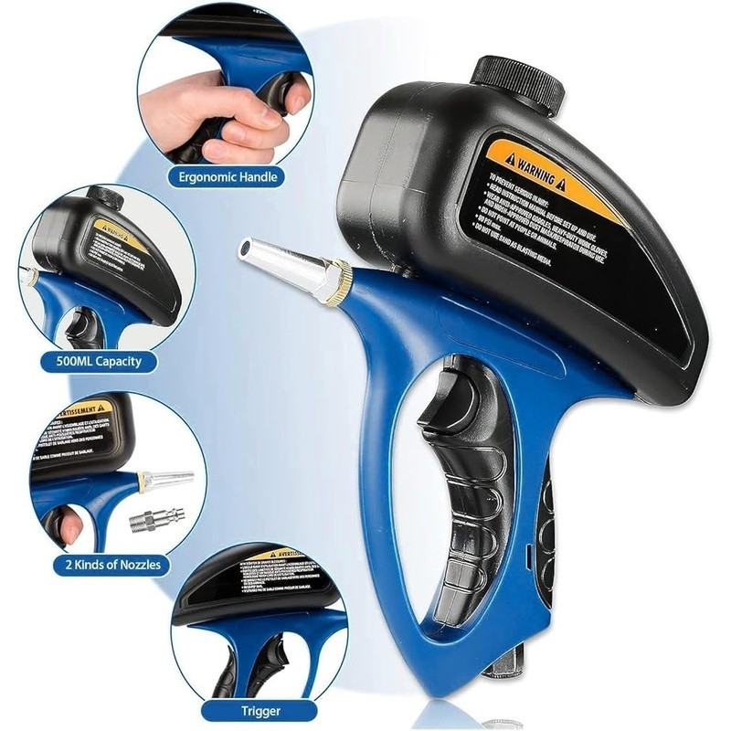 Abrasive Soda Blasting Machine Multi-media Air Blaster Cleaning Projects New