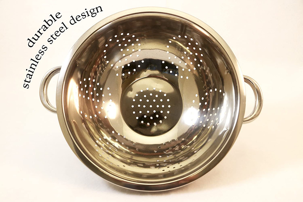 Excelsteel Heavy Duty Handles and Self-Draining Solid Ring Base Stainless Steel