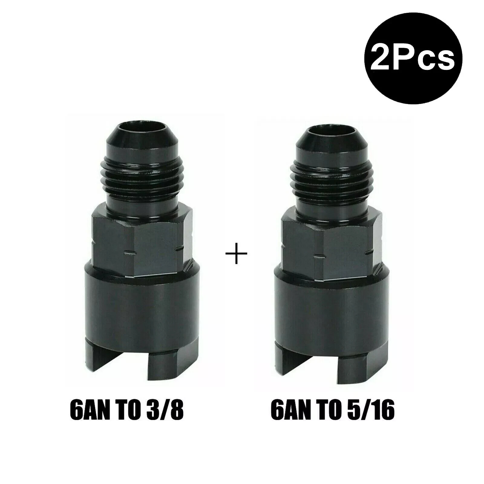 6AN Or 8AN to 3/8" Or 5/16''Quick Disconnect EFI Fuel Rail Fitting Swap 1Pc 2Pcs