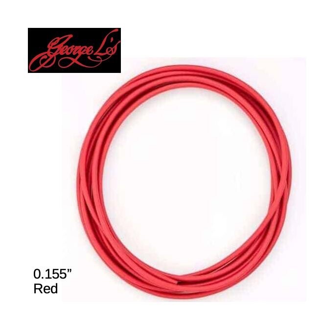 George L's 0.225" Patch Cable, Red - Bulk cable, per foot