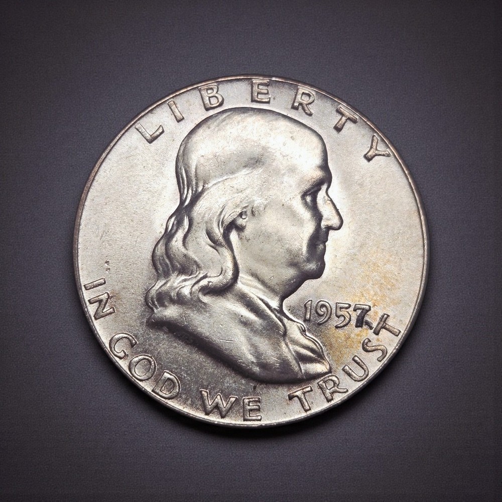 1957-D Franklin Half Dollar 90% Silver