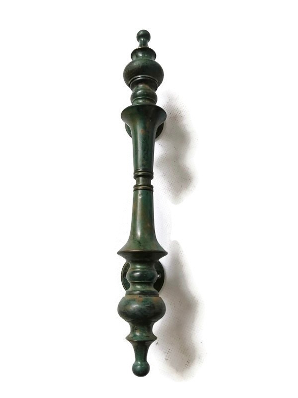 Large SPUN Brass Door Pull Handle – 30cm (12") Vintage Style Solid Brass GRAB